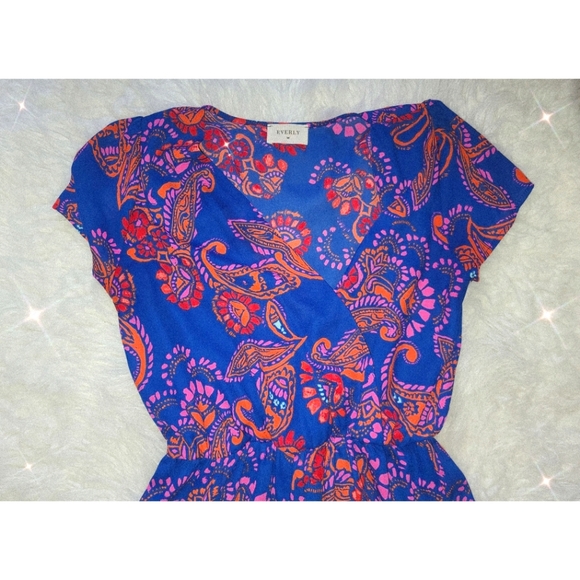 𐙚⋆˚✿˖° Everly Paisley Romper 𐙚⋆˚✿˖° - Picture 5 of 8